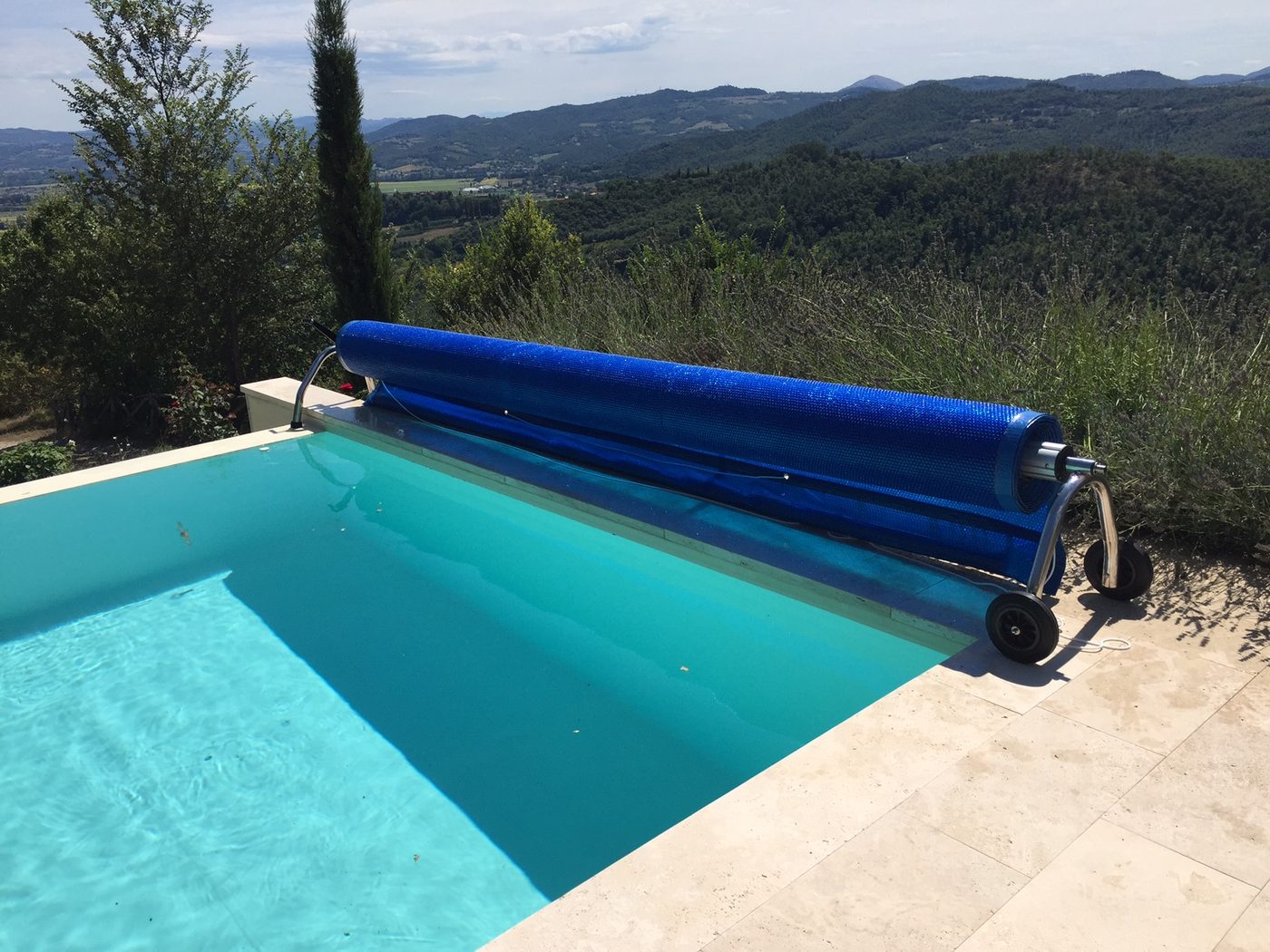 Rullo avvolgitore in acciaio con la copertura estiva a bolle